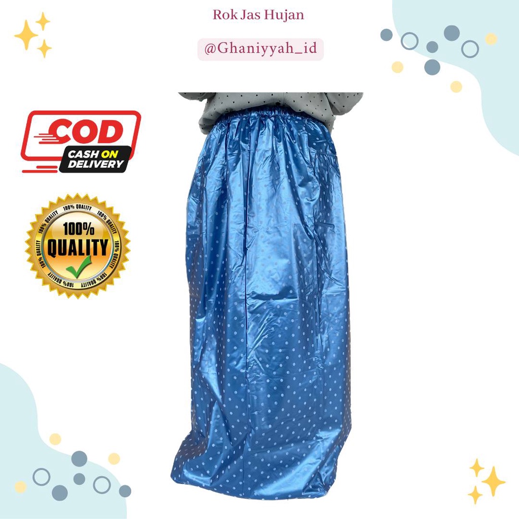 Jas Hujan Rok Bahan PVC Melar