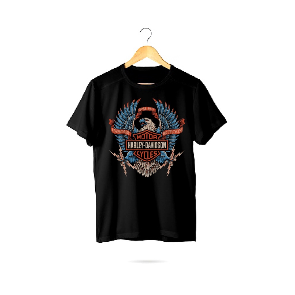 KAOS HARLEY DAVIDSON KUALITAS SABLON PREMIUM