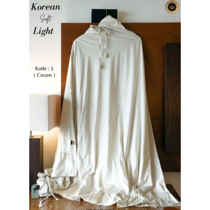 Mukena Safar 2in1 Korean Light Polos Mini Pouch-Royale Premium