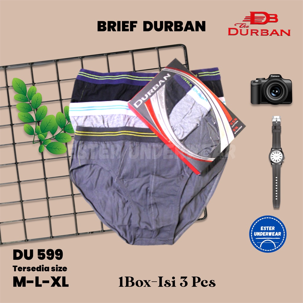 Celana Dalam Pria Durban DU 599 Isi -3Pcs