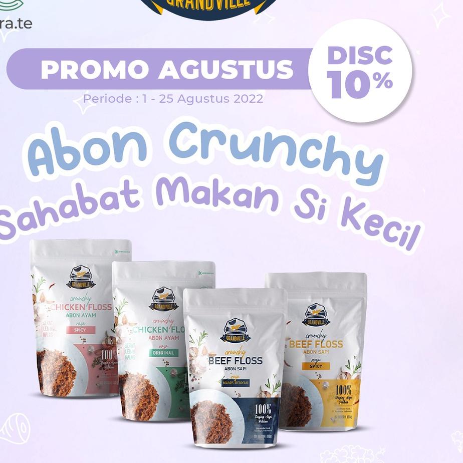 

New RecommendedZz6Z0 GRANDVILLE ABON SAPI AYAM ASLI CRUNCHY | MPASI MAKANAN INSTAN SNACK