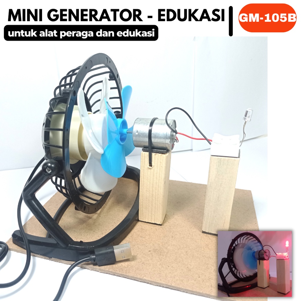 Kit Vertical wind turbin generator kincir angin model vertical kit edukasi PLTB tuntuk edukasi sain dan teknologi