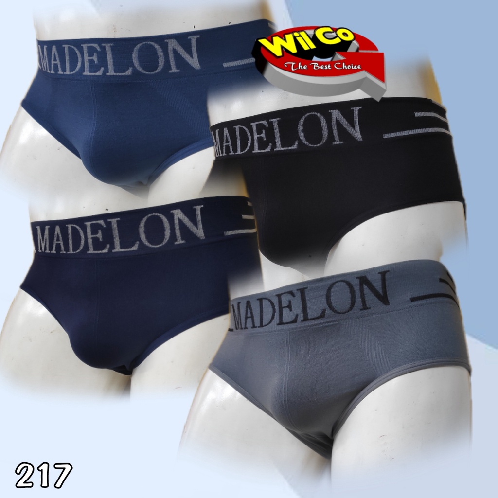 K217 - [Harga Per 1 Potong] CELANA DALAM PRIA BRIEF [SEGITIGA] SEAMLESS MADELON ALL SIZE