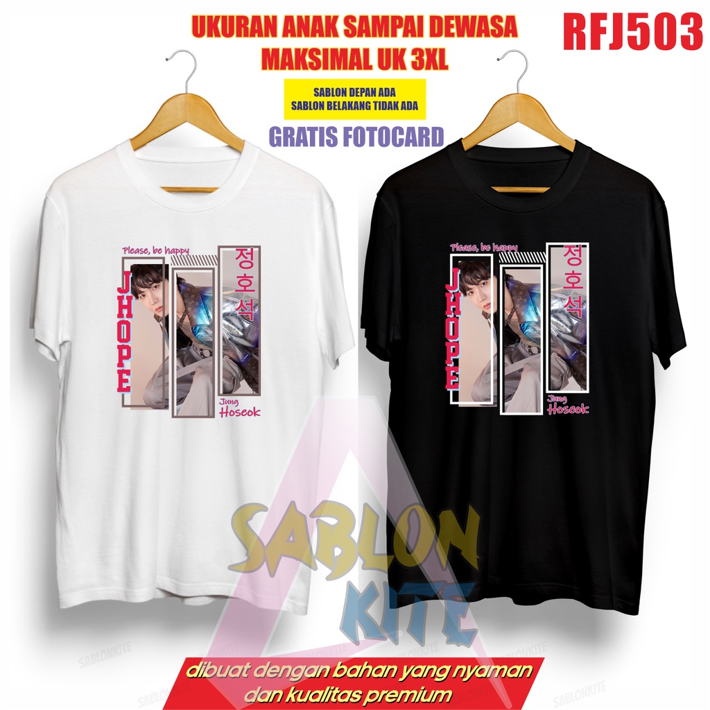 Gratis Fotocard Kaos Jhope Hoseok RFJ503