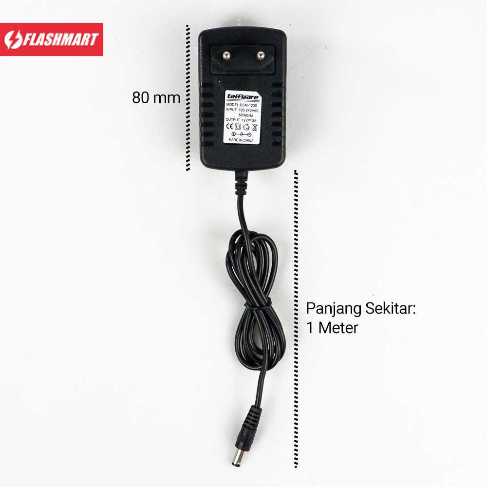 Flashmart Power Adaptor LED Strip EU Plug DC12V 3A - DSM-1230