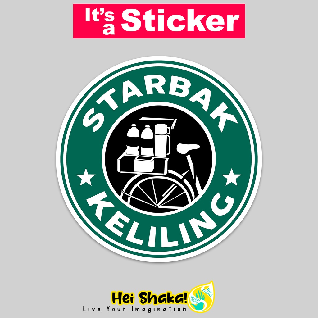 

Stiker Starling Starbak Tukang Kopi Barista Keliling Sticker Gamer Tempelan Gaming Bahan Vinyl Anti Air