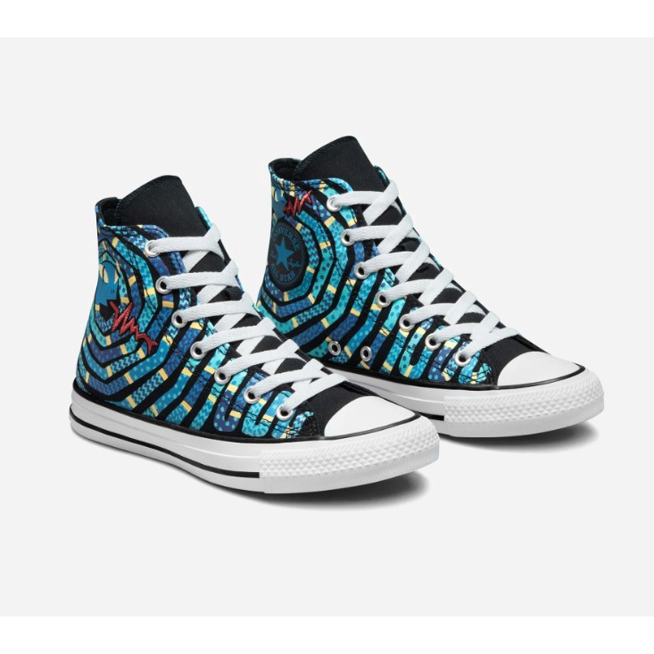 Converse Chuck Taylor All Star Snake Pop Color Embroidered Print Multi