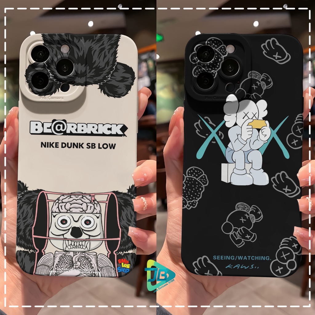 CUSTOM CASE SOFTCASE SILIKON PROCAMERA BEARBRICK DUNK CUSTOM REALME C2 5 5I 5S C3 C11 C20 C12 C25 C30 C35 NARZO 30A 50A JB7372