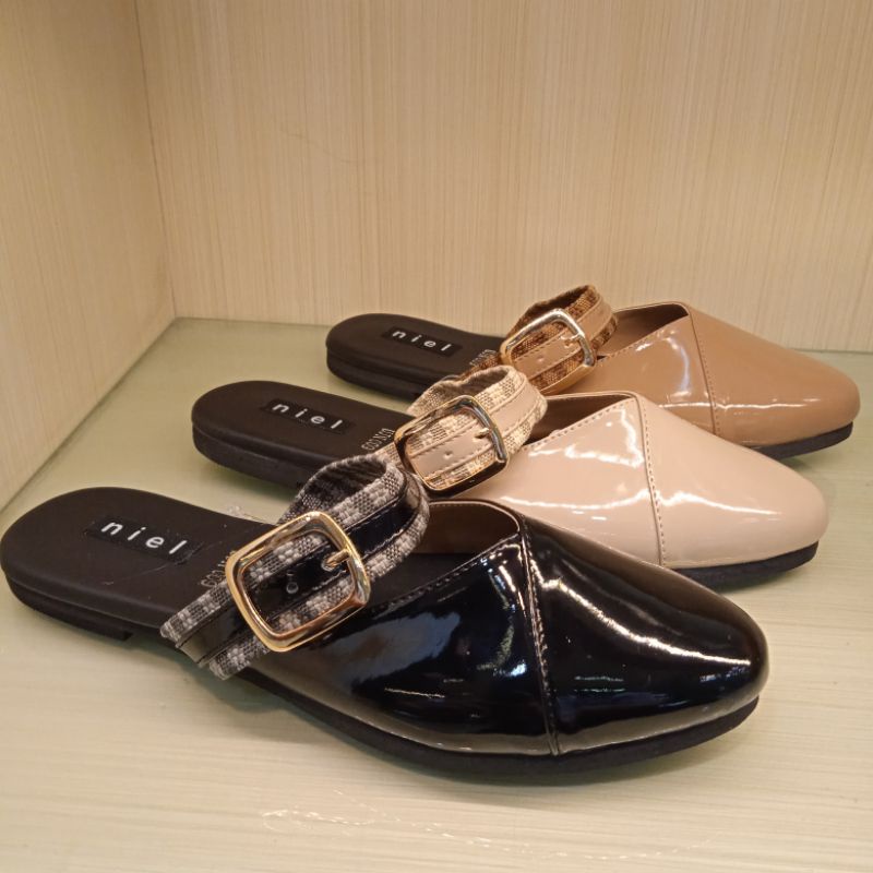 ISM - Sepatu Sandal Flat Wanita Niel/UJN.009 - Sepatu Bustong Simple Ringan