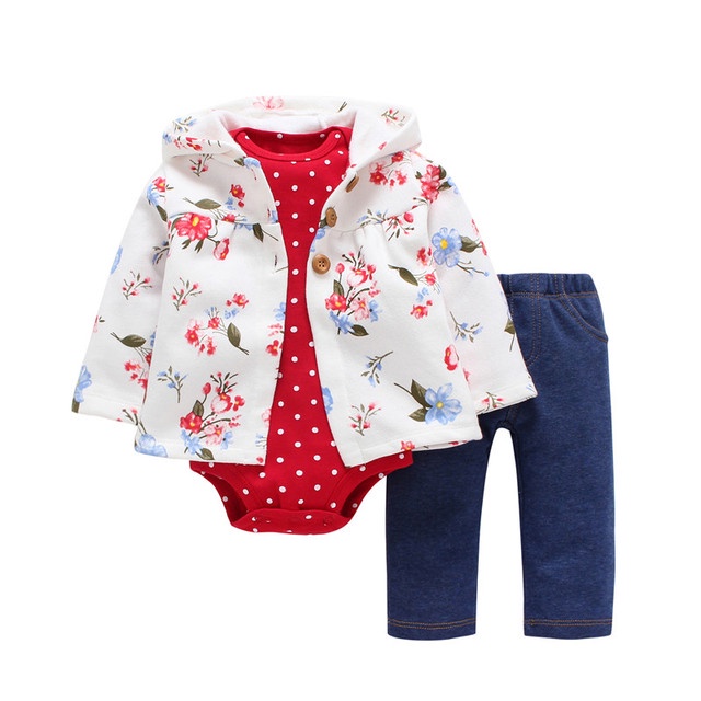 KAKIKECIL - Jaket Set Bayi Perempuan Motif Polka Newborn - 2 Tahun