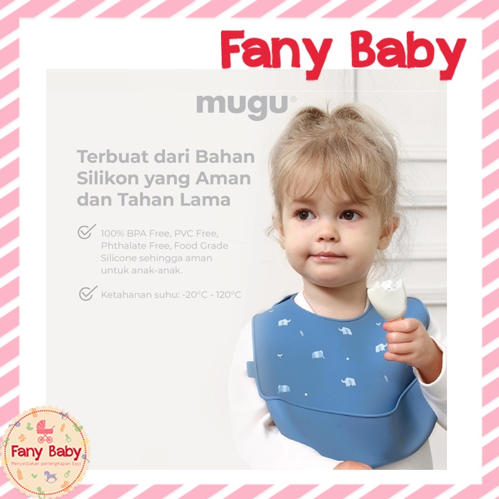 MUGU SILICONE BIB / SLABER MAKAN BAYI