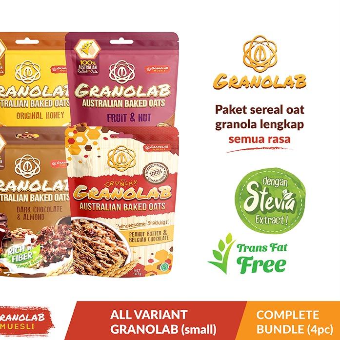 

➮ Paket Granolab All Varian Granola 4 x 105gr ✾