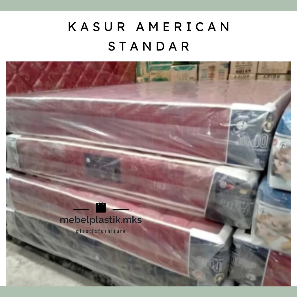 Kasur Indopillo American Standar Springbed 160/180 x 200 Nomor 1 Nomor 2 Matrass