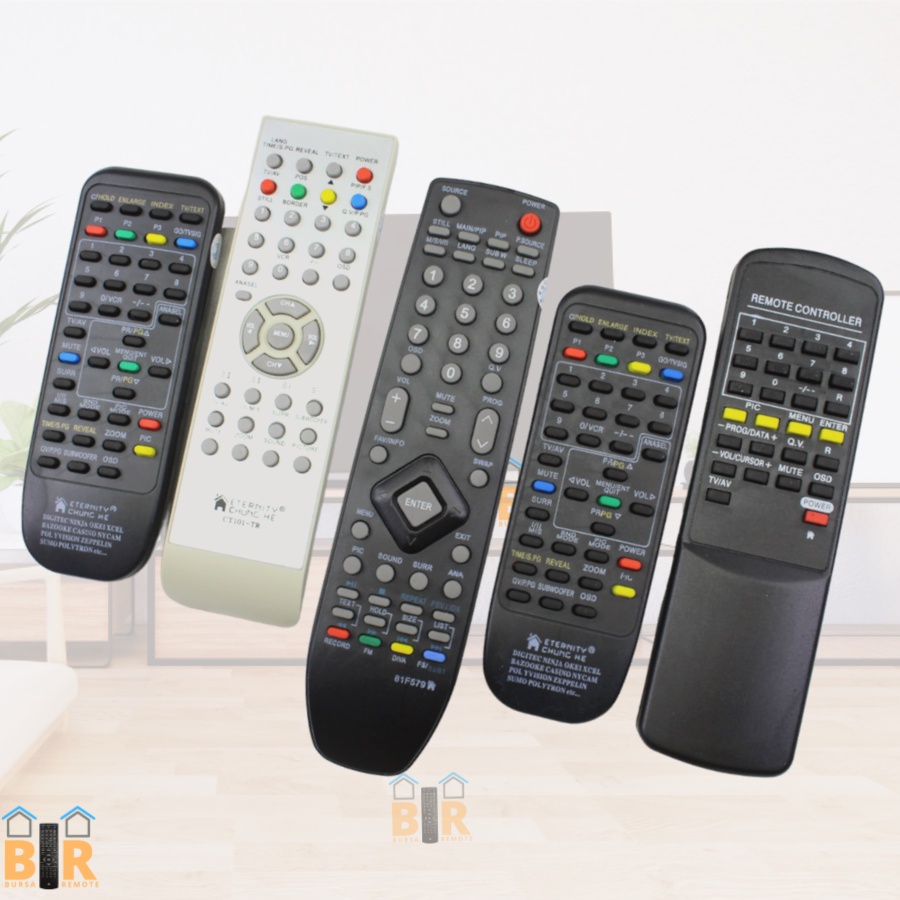 Remot Remote POLYTRON Multi TV Tabung Slim Flat Minimax Digitec series
