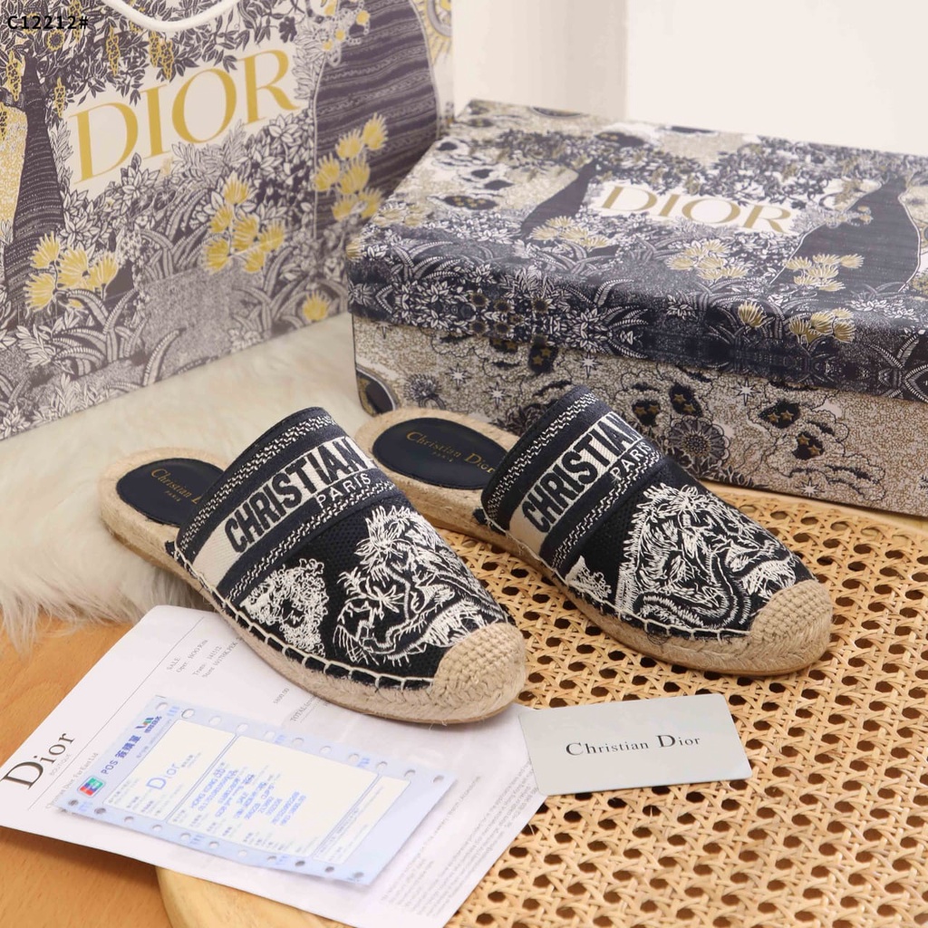 D Navy Blue Mule Sandal C12212