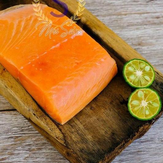 

♣ Salmon Fillet Fresh Frozen / Ikan Salmon Segar (Cooking Grade) 1KG @200 GR [FROZEN FOOD SEAFOOD] ▼