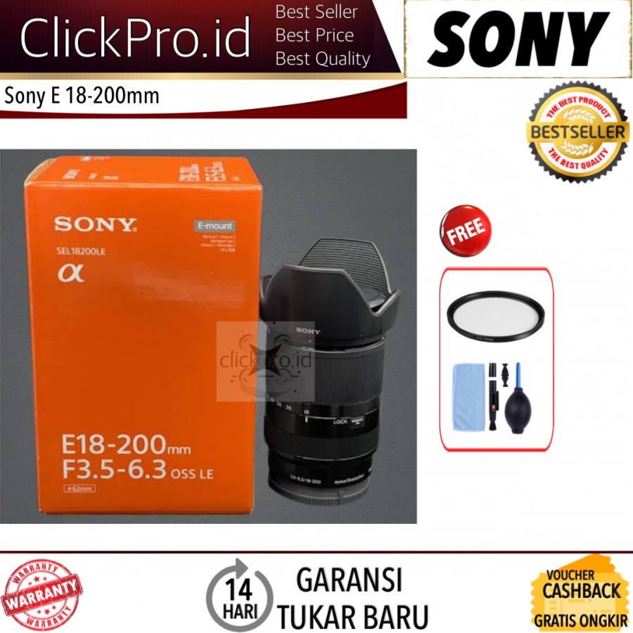 Sony E 18-200mm f/3.5-6.3 OSS LE Lens - Lensa Sony 18-200mm