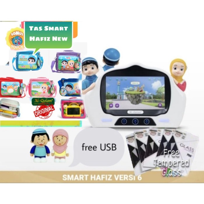 Terlaris Paket Lengkap Smart Hafiz New Versi 6, Usb, Tas Dan Tempered Glass