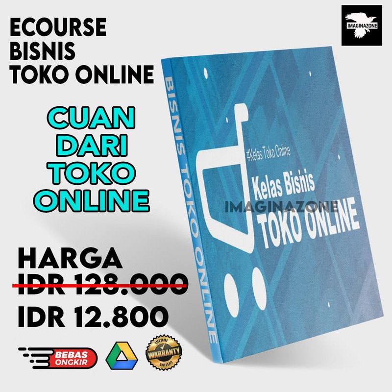 ECourse KELAS TOKO ONLINE | GARANSI LIFETIME |IMAGINAZONE