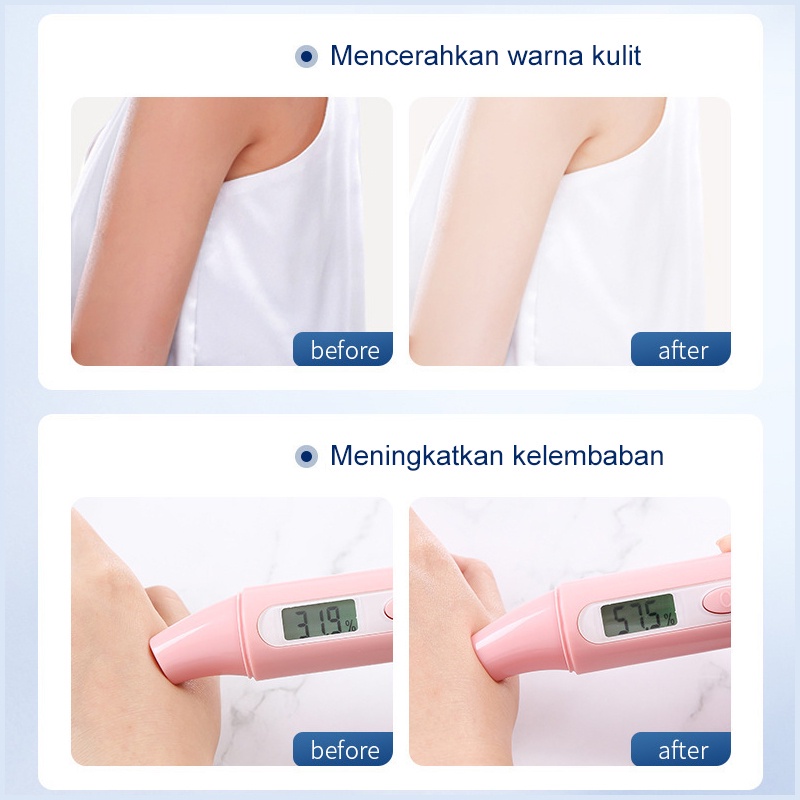 Brightening body lotion Lotion pemutih badan Bodi lotion 248ml Niacinamide Whitening Menghilangkan kulit kusam dan merinding Pemutih, pelembab, perawatan kulit, halus dan nyaman, mencerahkan warna kulit Wangi tahan lamaLotion pemutih badan Peraw