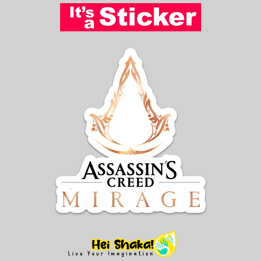 

Stiker Assassins Creed Mirage Sticker Gamer Tempelan Gaming Bahan Vinyl Anti Air