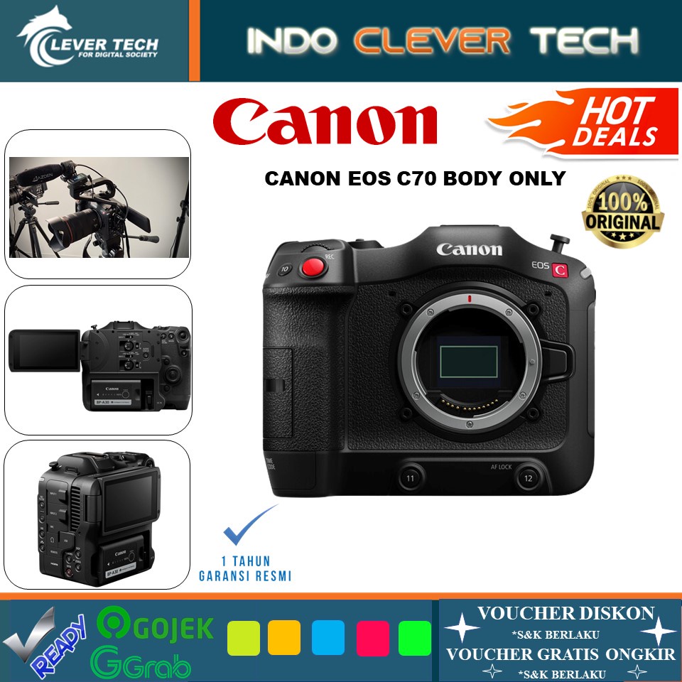 Canon EOS C70 Body Only Cinema Camera  RF Mount GARANSI RESMI