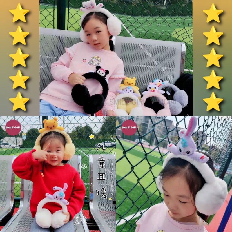 [rumahbayipdg] Earmuff penutup telinga bayi dan anak bulu halus lembut