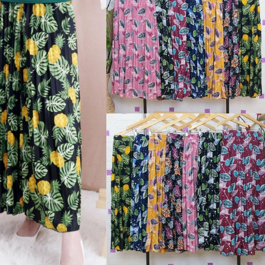 Ω Rok plisket panjang Corak/Motif Rok panjang/muslim/Mayung/Payung Terbaru Termurah Terlaris ➺