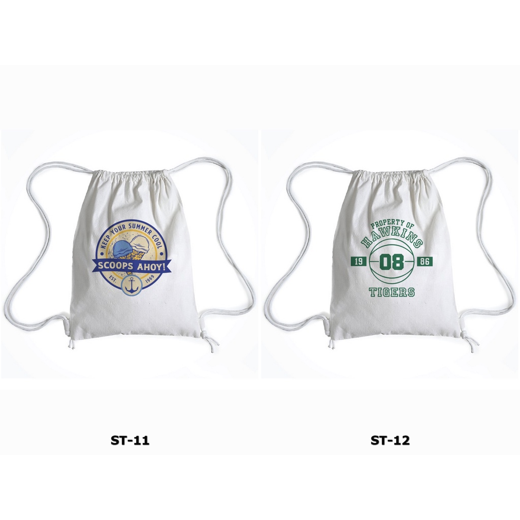Tas Serut / Ransel Drawstring Bag / Gymsack Bag -  STRANGER THINGS 1