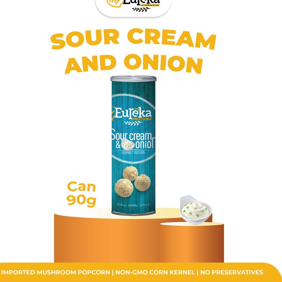 Kilat Hemat Eureka Popcorn Sour Cream & Onion Can 90g