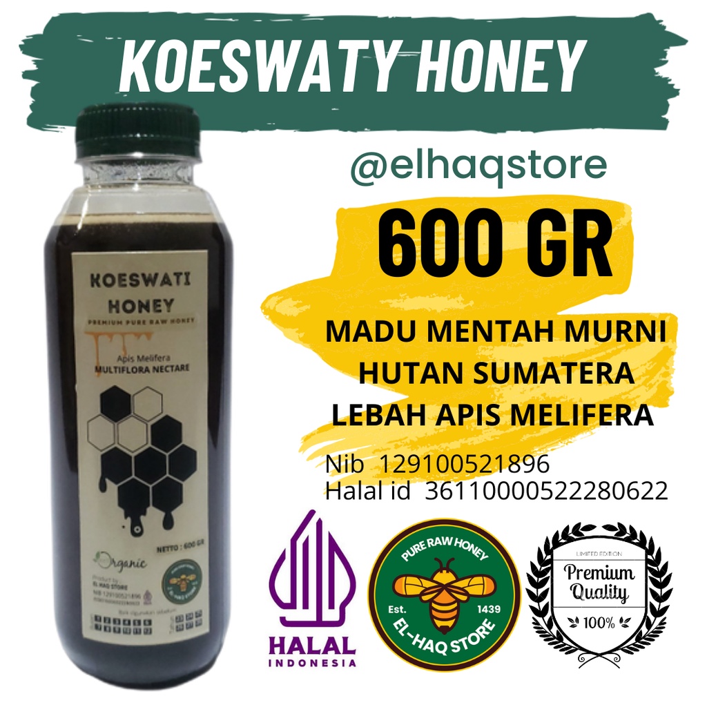 

MADU MURNI ( KOESWATI HONEY ) - MULTIFLORA 600 Gr
