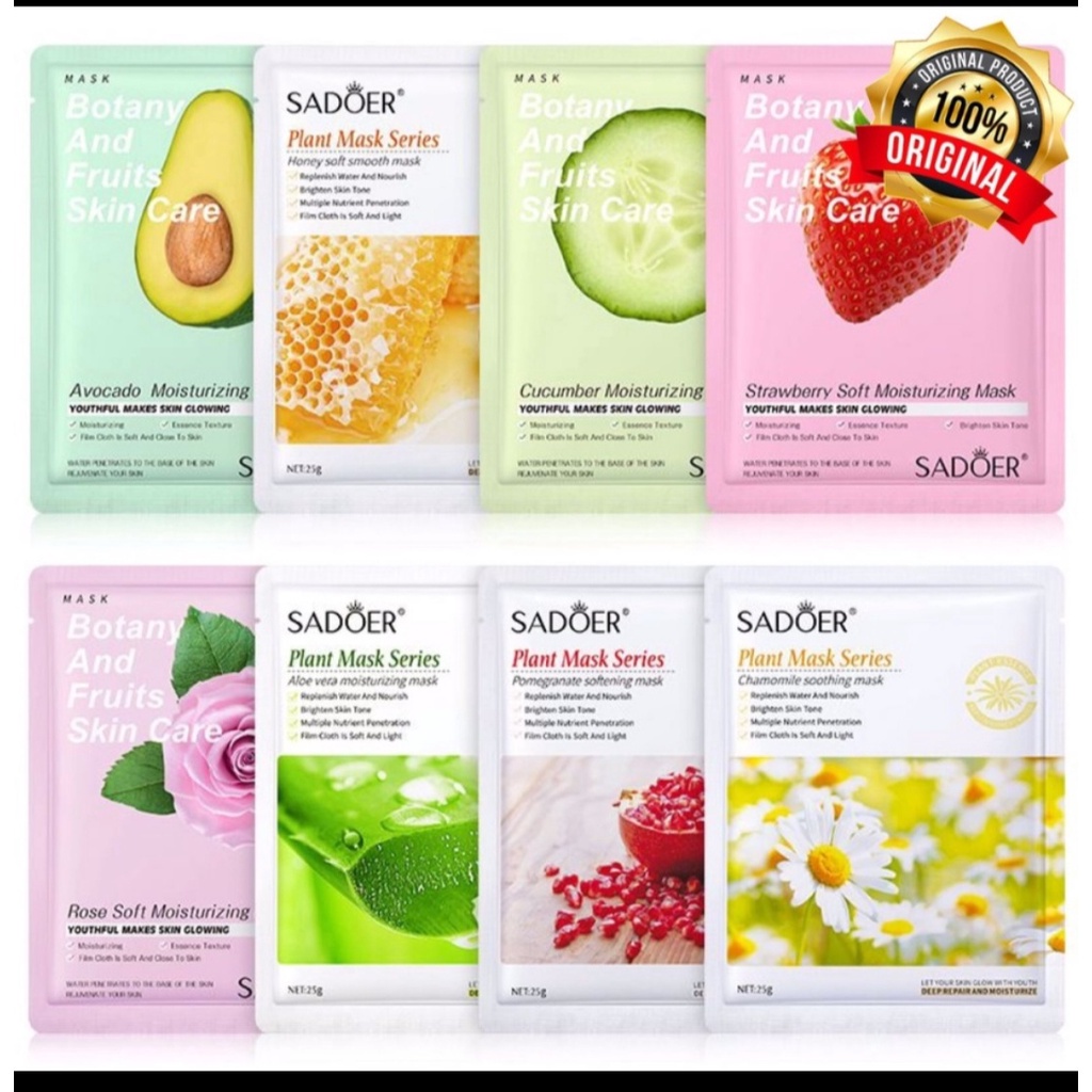 Maker Sadoer Sheet Mask Masker Perawatan Wajah