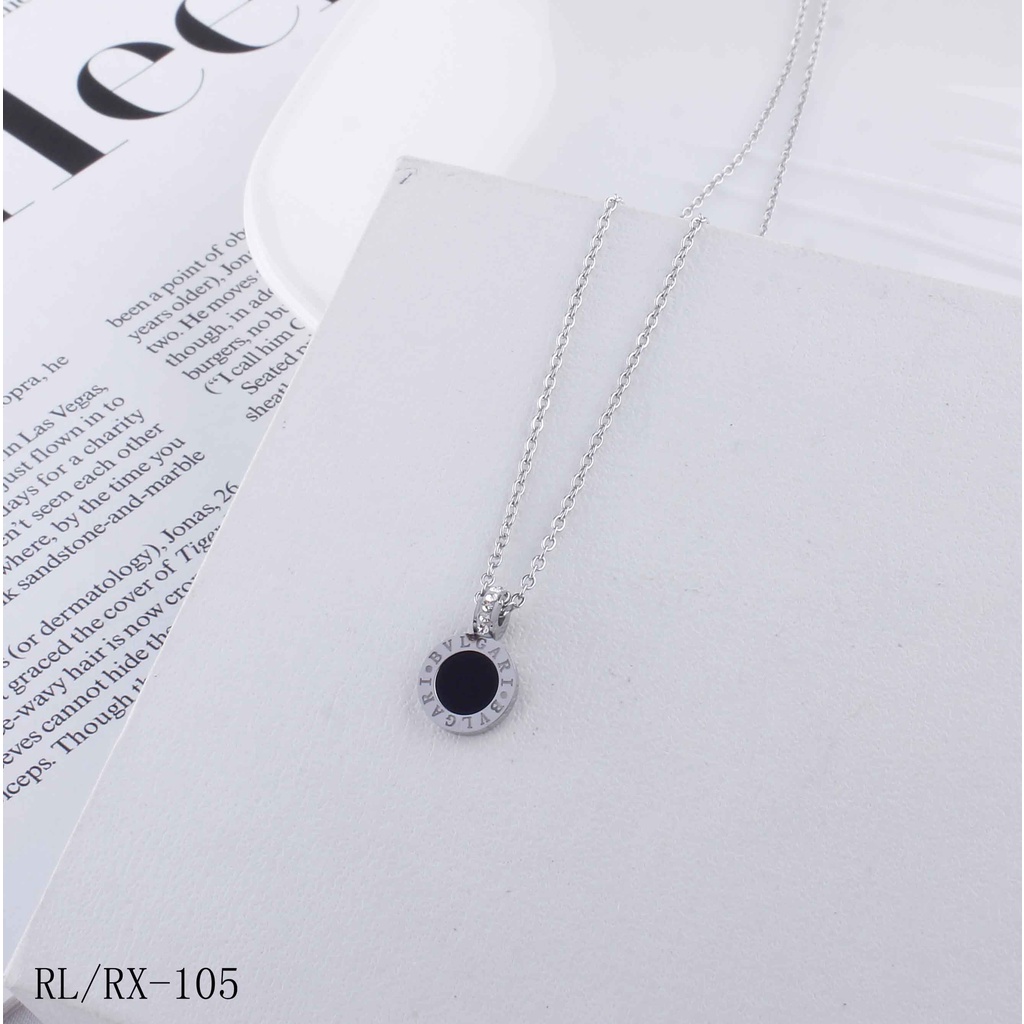 Kalung Titanium Permata Cantik Perhiasan Fashion 1304/105