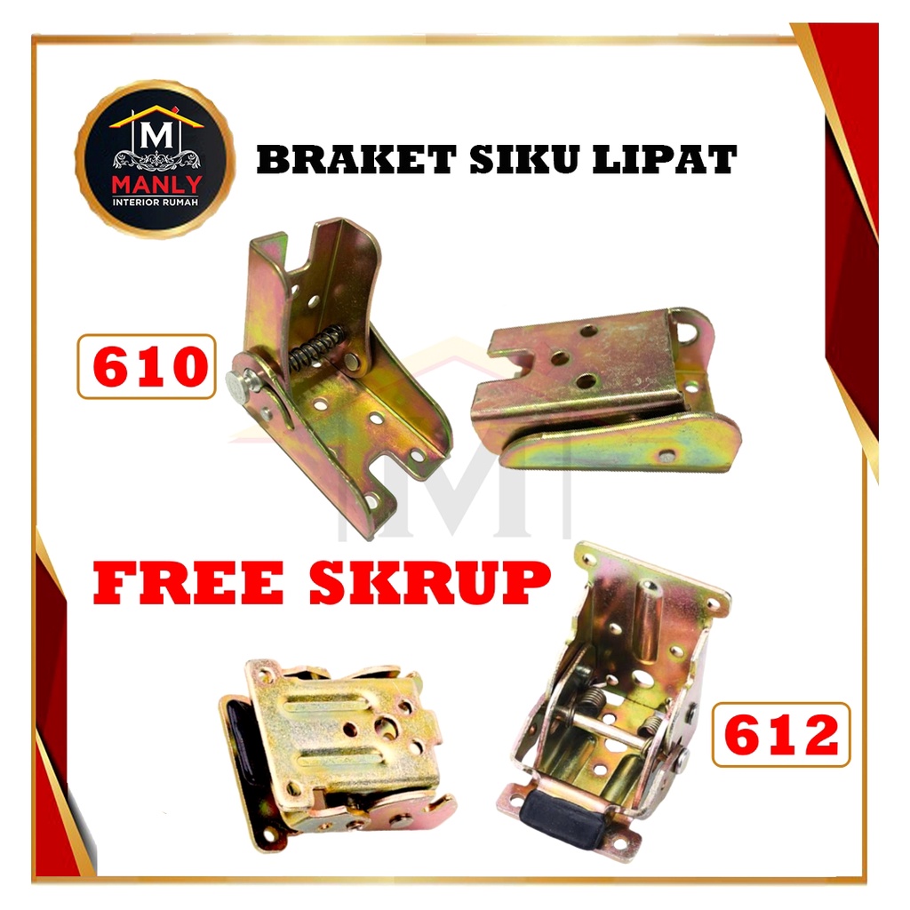 Braket Bracket Engsel Kaki Meja Lipat, isi 1 pcs FREE SEKRUP