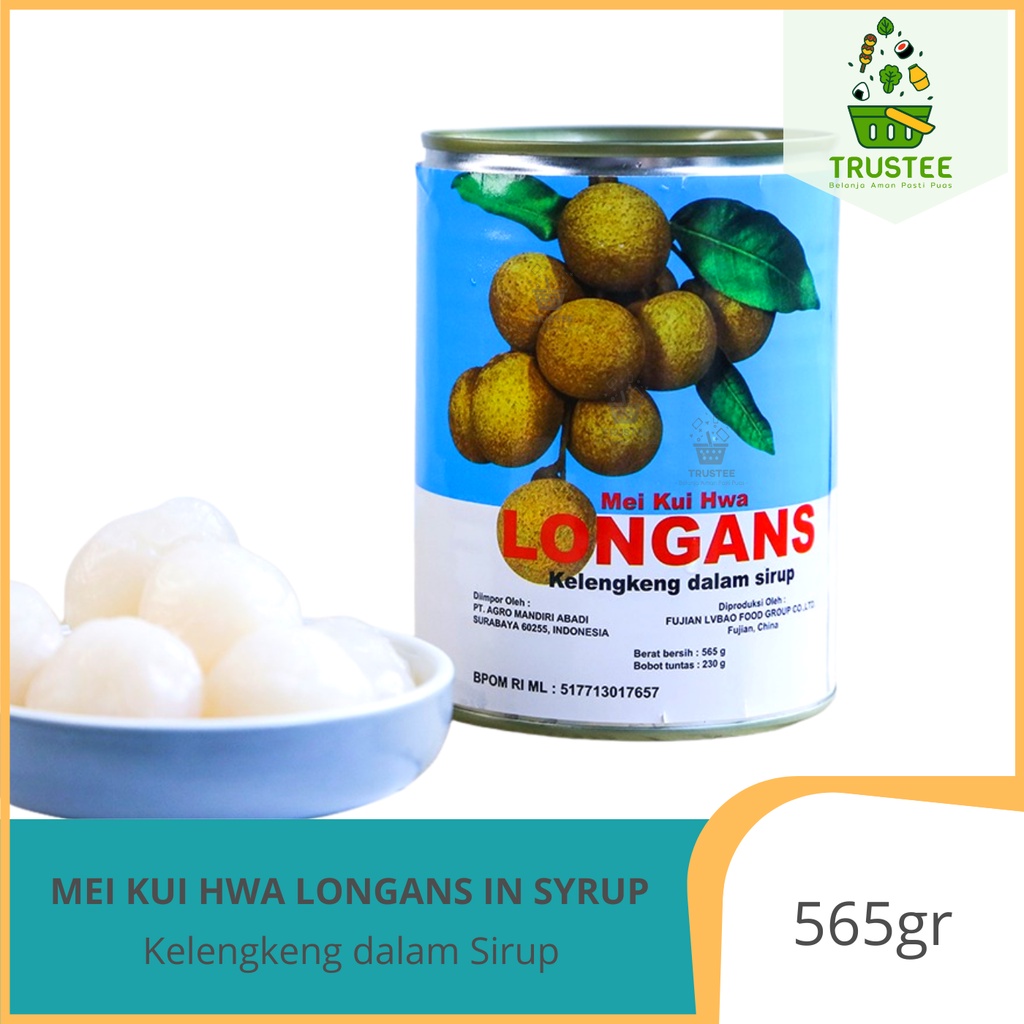 Mei Kui Hwa Kelengkeng / Lengkeng / Longans / Longan in Syrup 565gr