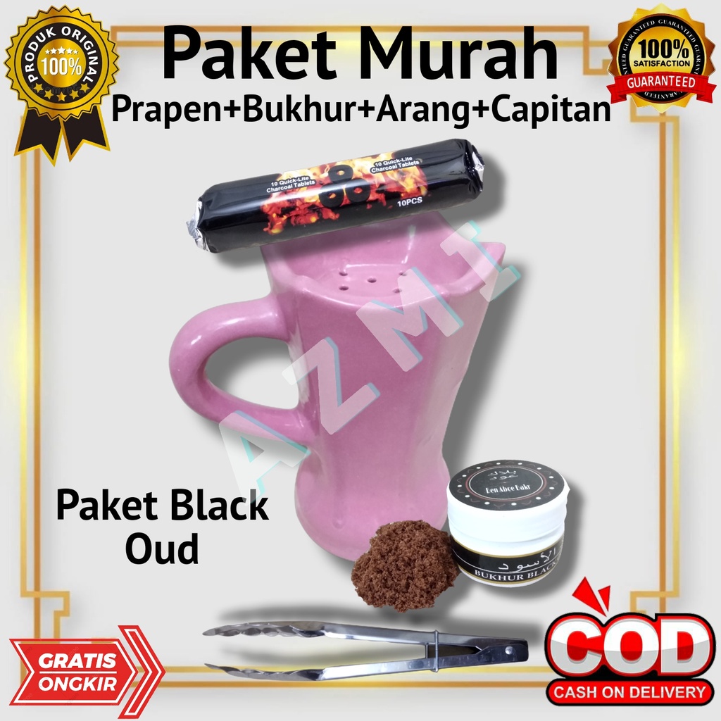 Paket Buhur Ekonomis Prapen Saudi Series Pink + Arang Briket + Capitan Dan Ben Aboe Bakr Jufri