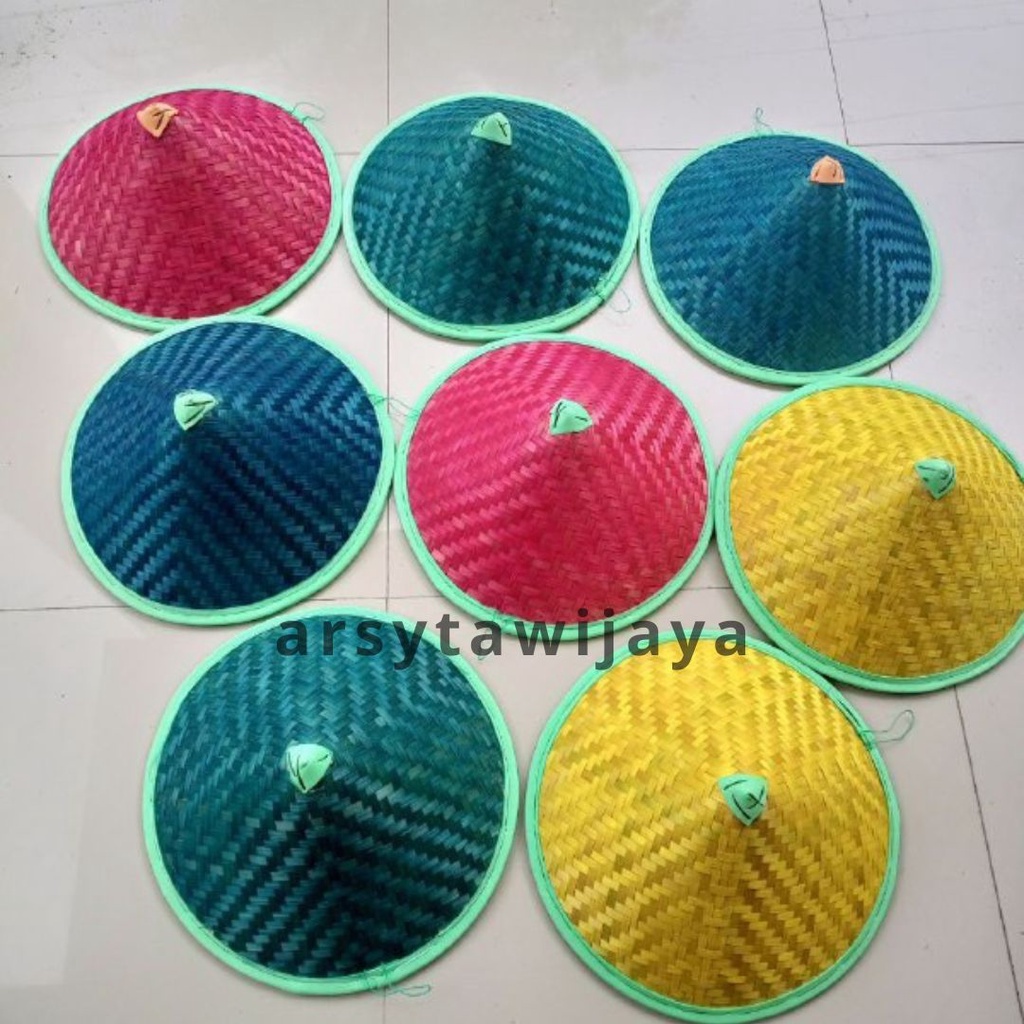 [ MURAH ] TOPI CAPING ANAK - CAPING TUDUNG CAPING PETANI - CAPING WARNA WARNI