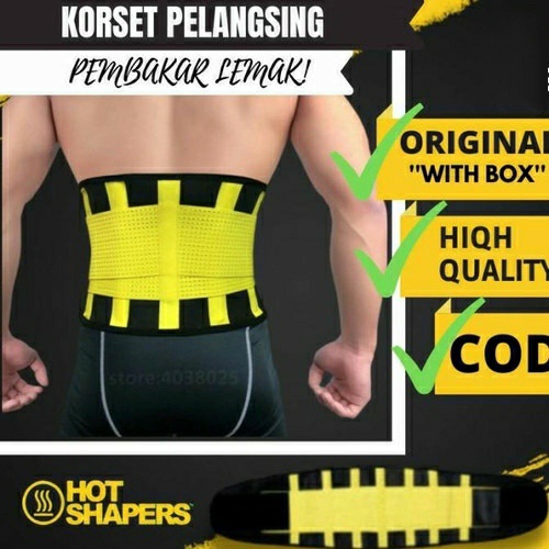 Korset Hot Shaper Belt Neotex Double Perekat Sabuk Korset Pelangsing Pembakar Lemak