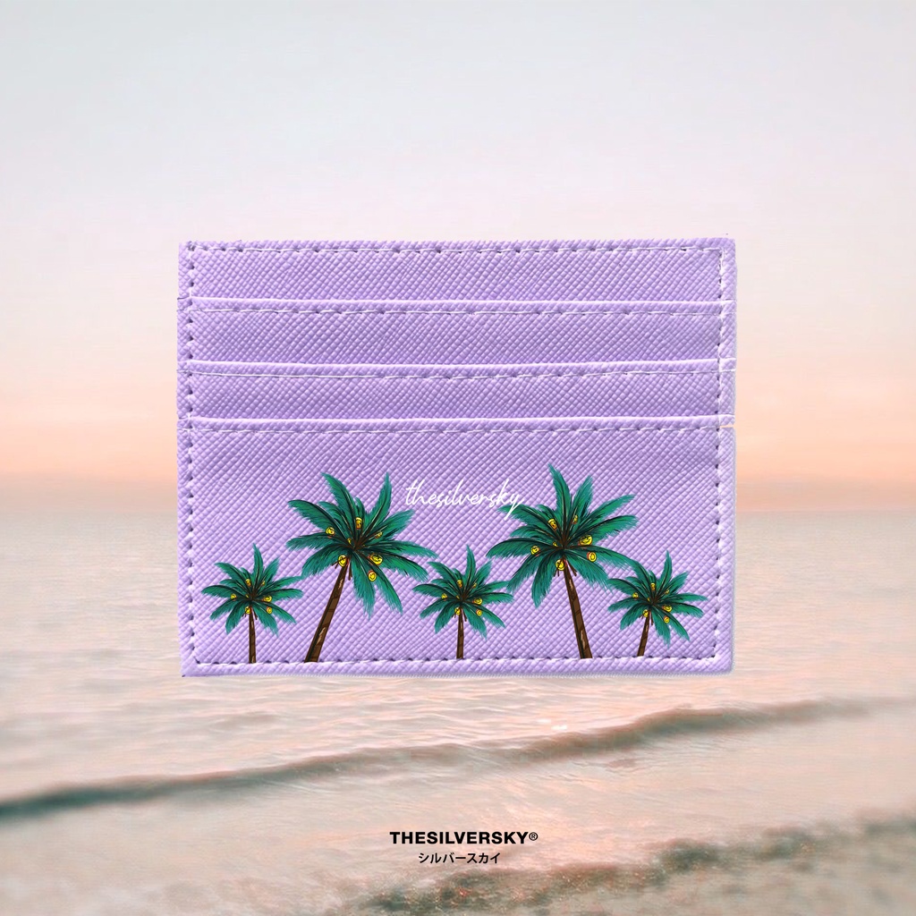 Thesilversky Summer Palms Card Holder Dompet Kartu Premium