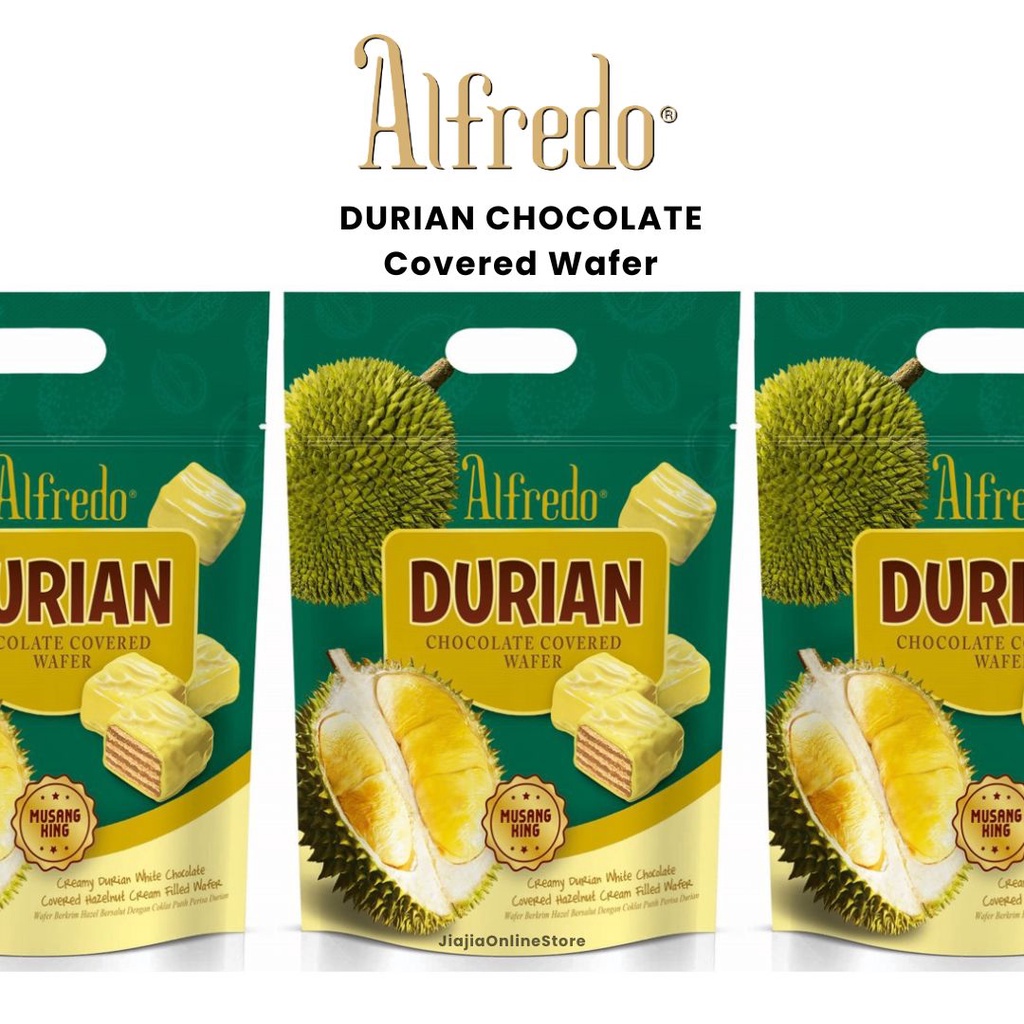 

ALFREDO DURIAN MUSANG KING CHOCOLATE WAFER DURIAN CHOCOLATE ALFREDO