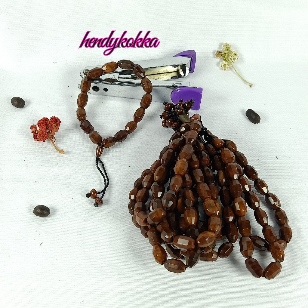 10pcs gelang kokka OVAL CUTTING coklat kaukah kaokah kokkah