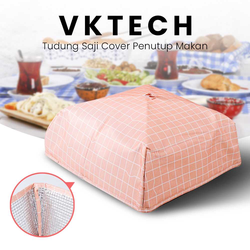 (BISA COD) FTIHSHP VKTECH Tudung Saji Cover Penutup Makan Aluminium Foil Cover 37cm - LF-09