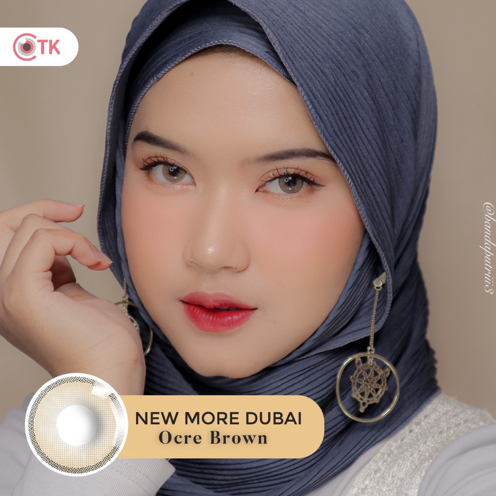 SOFTLENS NEW MORE DUBAI OCRE BROWN - NORMAL &amp; MINUS TINGGI (-0.50 s/d -10.00) BY CTK