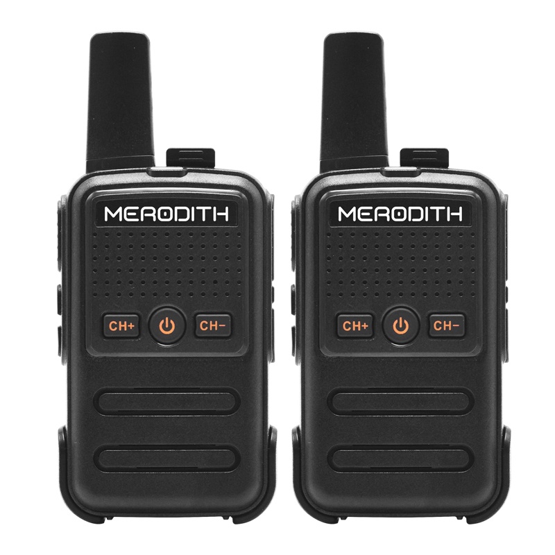 HT MERODITH C56 UHF Handy Talky TWO WAY RADIO BLACK walkie talkie 2 UNIT