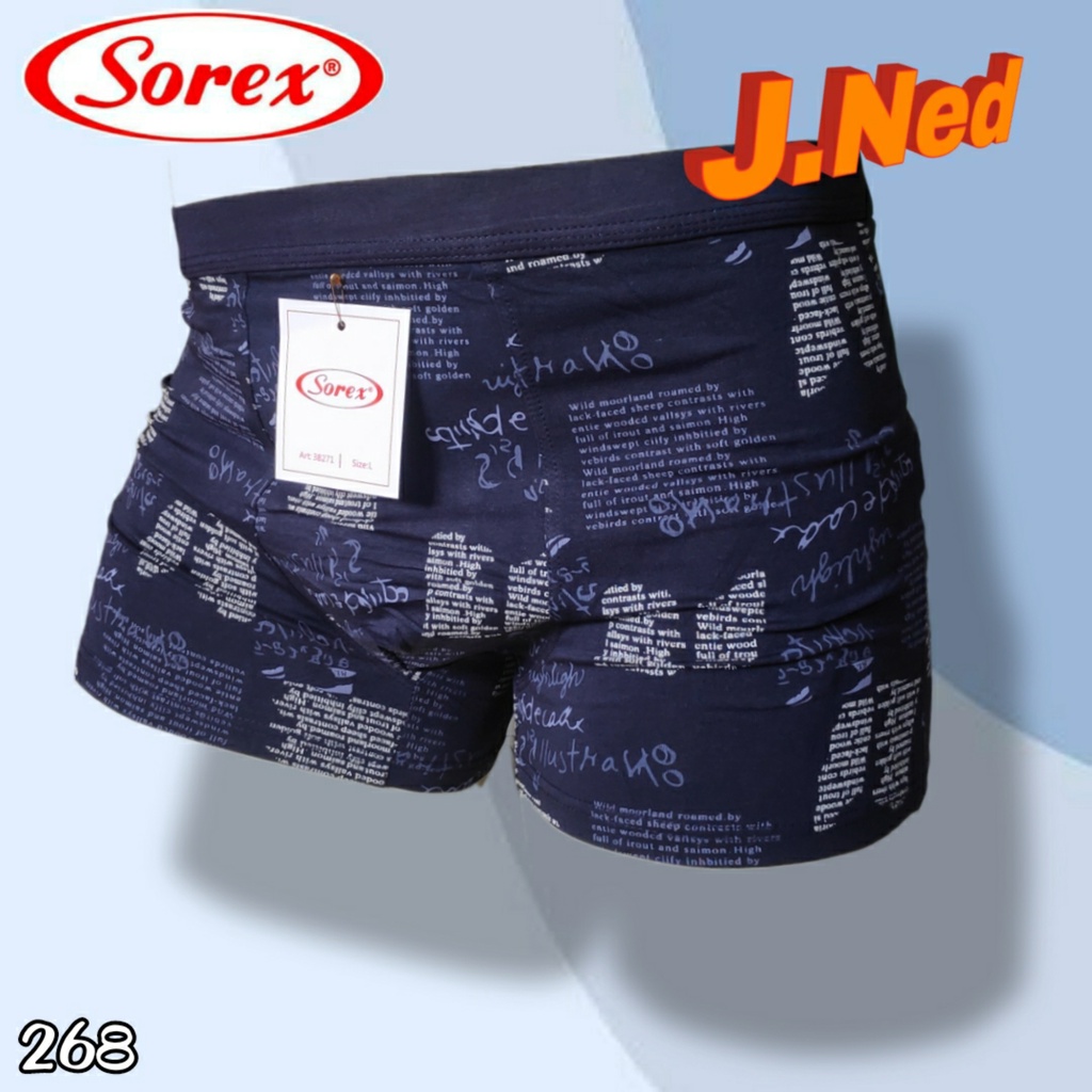 J268D BOXER PRIA SOREX TRENDY SIZE M - XL HARGA PER 1 BOX / 2PCS