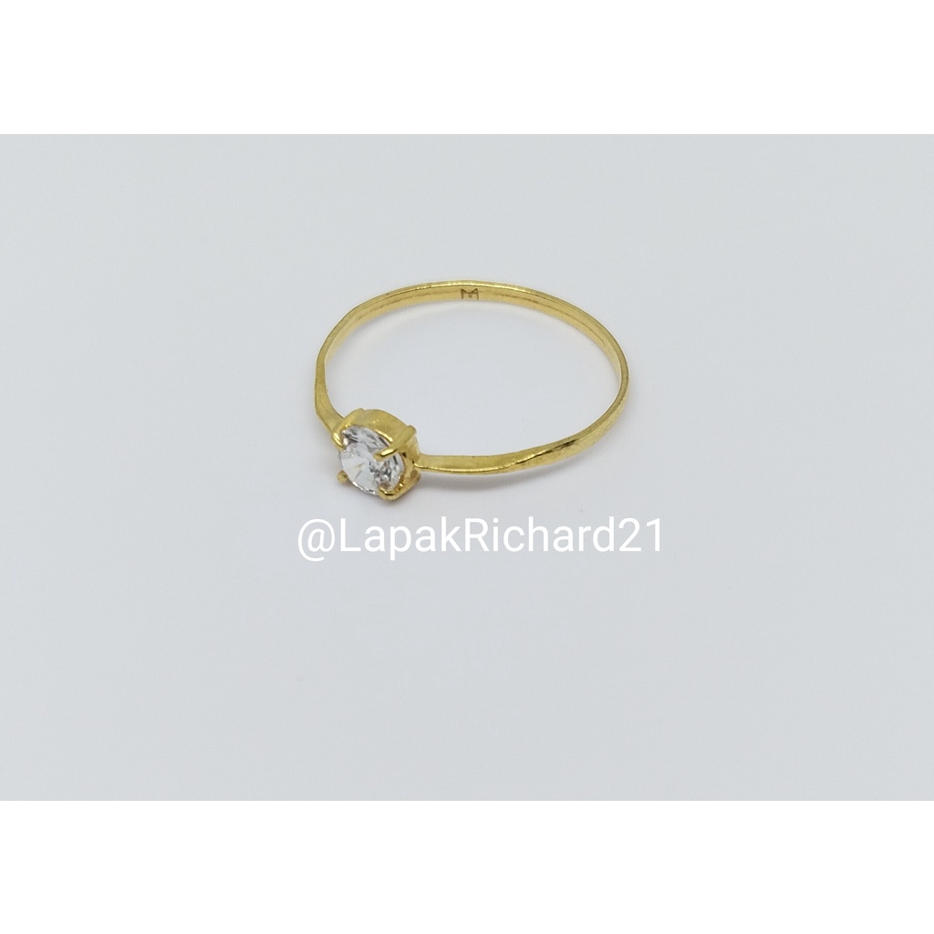 Cincin emas perhiasan emas muda