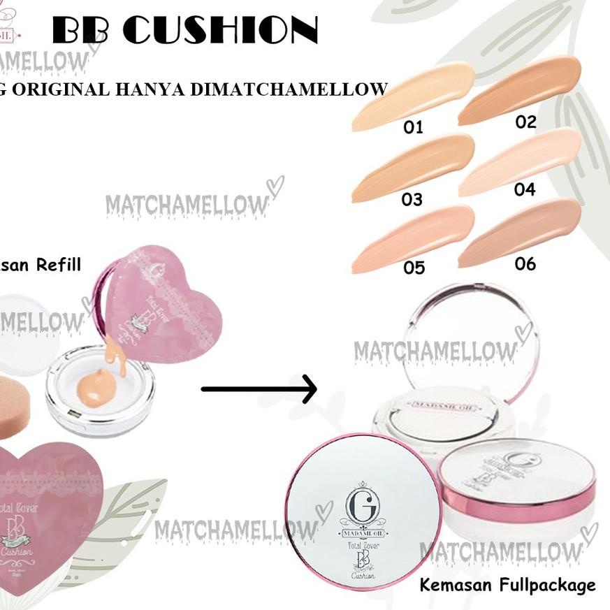 ✹ ❄️MATCHA❄️ MADAME GIE TOTAL COVER BB CUSHION - FULLSIZE REFILL BB CUSHION ✫