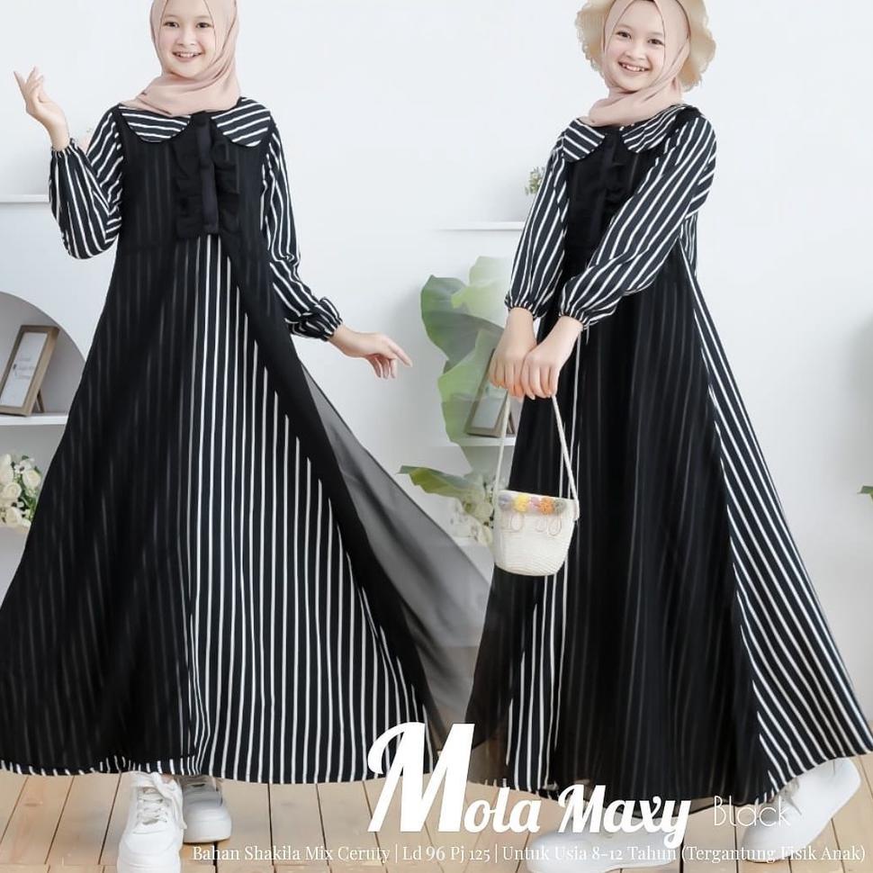 SIAP KIRIM V21 Mola Maxy Gamis Anak Remaja Tanggung Premium Bahan Shakilla IMPORT ぷ