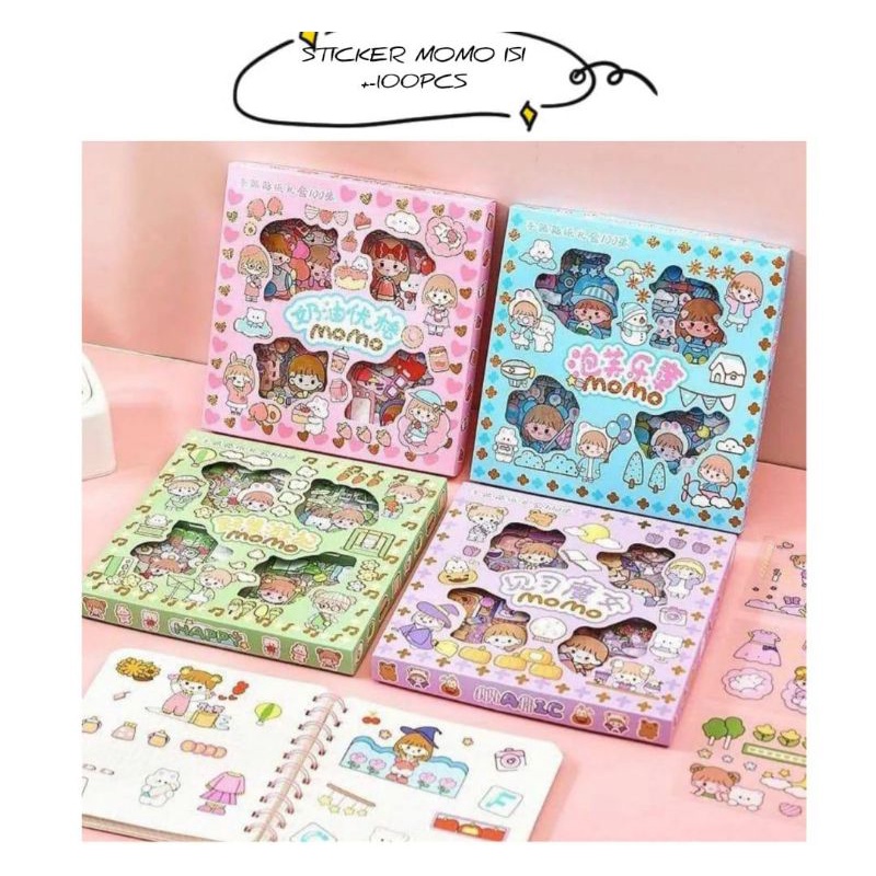 

Stiker momo/aimier/dll 1 box isi 100 lebar