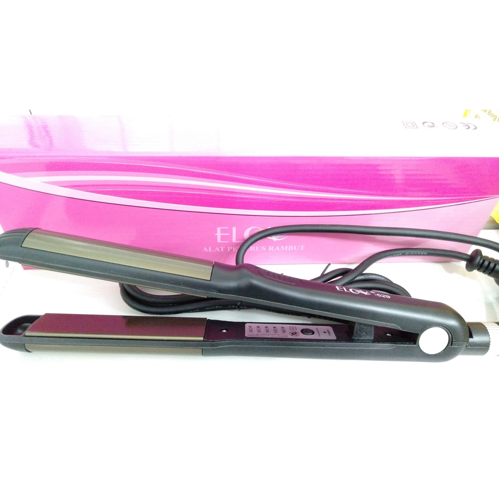 ELOV CATOK PINK 529 DUO CURLY / catok 2 fungsi / catok bisa kerli lurus / catok elov / catokan kerit